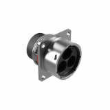 RTHP0203PNH-XXX - 3 Position Square Flange Receptacle, Size 8 (3.6MM), Male, Shell Size #20, High Amperage 630V